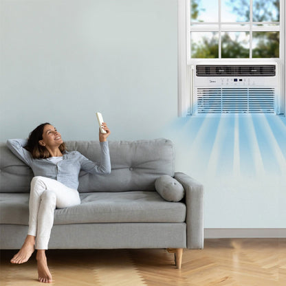 Midea 10,000 BTU ComfortSense Smart Window Air Conditioner Cools up to 450 Sq Ft