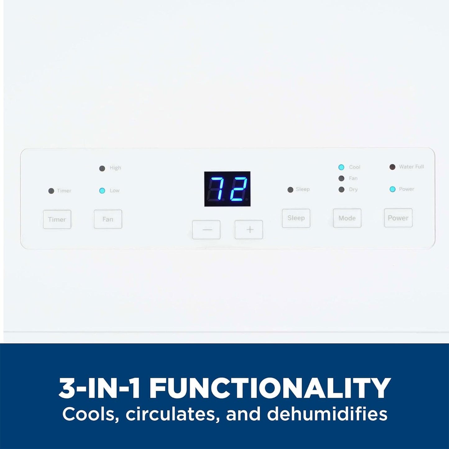 GE 6,100 BTU Portable Air Conditioner with Dehumidifier and Fan for Small Rooms