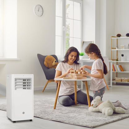 GE 6,100 BTU Portable Air Conditioner with Dehumidifier and Fan for Small Rooms