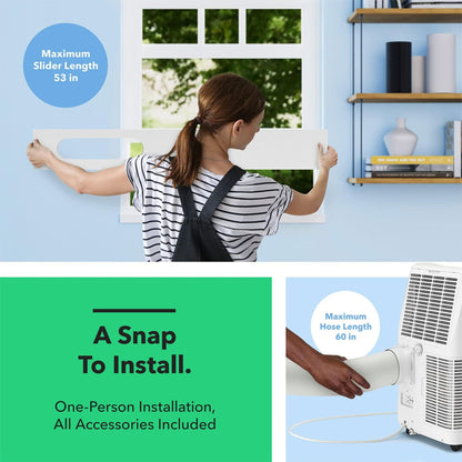 Vremi 10,000 BTU Portable Air Conditioner with Powerful Cooling Fan and Filter