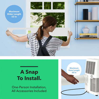 Vremi 12,000 BTU Portable Air Conditioner with Powerful Cooling Fan and Filter