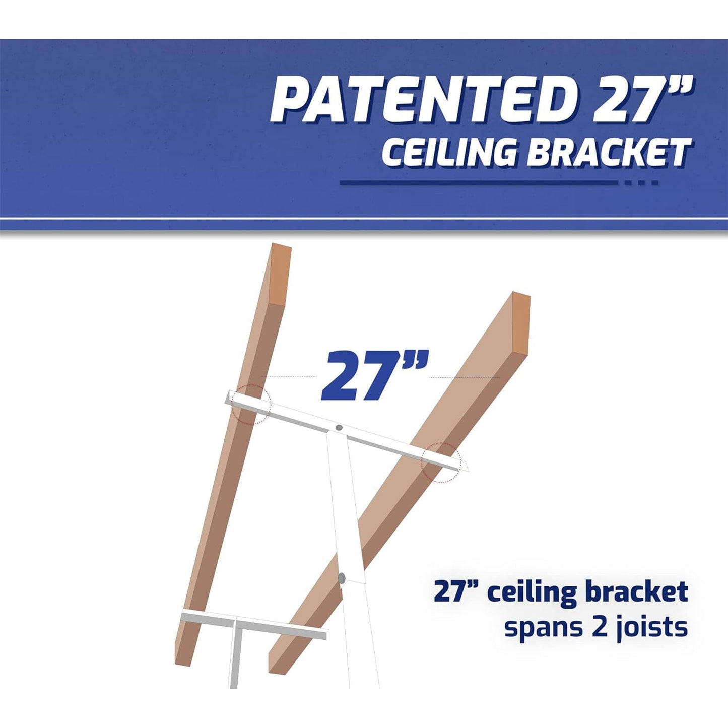 SafeRacks 4' x 8' Overhead Garage Storage Rack Holds Up to 600 Pounds, White