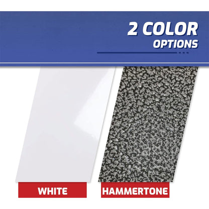 SafeRacks 4' x 8' Overhead Garage Storage Rack Holds Up to 600 Pounds, White