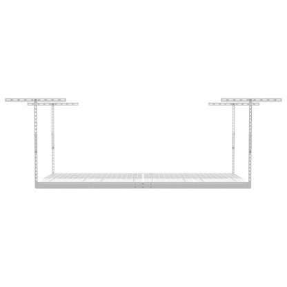 SafeRacks 4' x 8' Overhead Garage Storage Rack Holds Up to 600 Pounds, White
