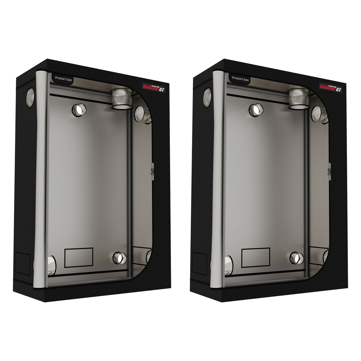 PHANTOM Cultivar GT24 2 x 4’ All Steel Grow Tent w/ 200 Pound Capacity (2 Pack)