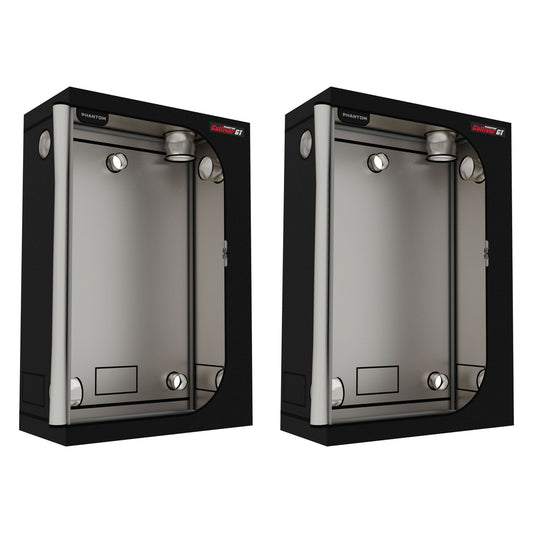 PHANTOM Cultivar GT24 2 x 4’ All Steel Grow Tent w/ 200 Pound Capacity (2 Pack)