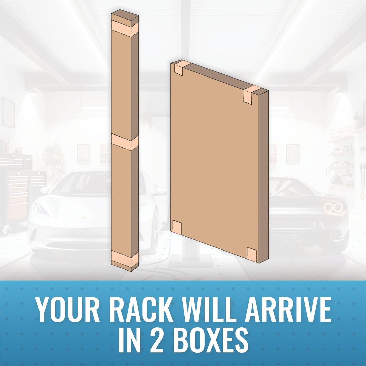 MonsterRax 3'x8' Overhead Garage Storage Rack Holds Up to 450 Pounds, Hammertone