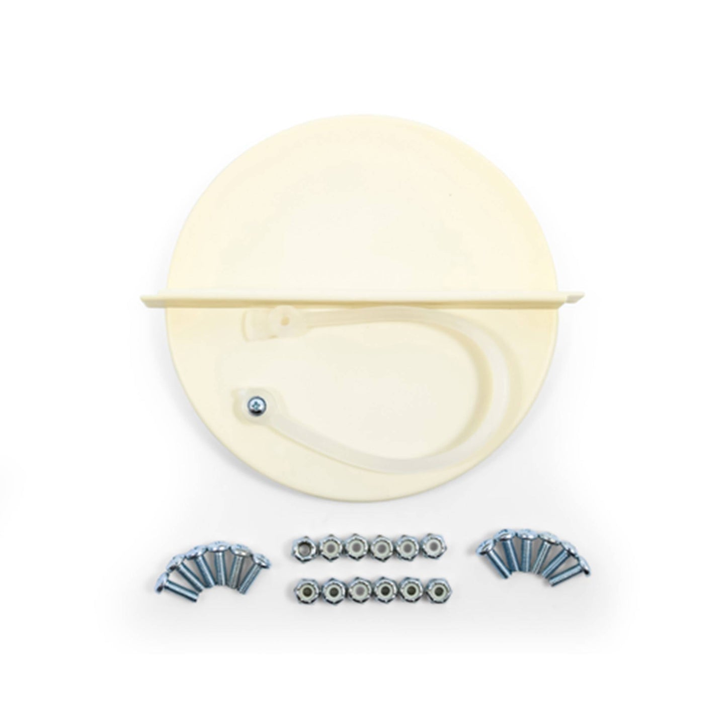 Camco Replacement Cap Kit Tank Cover with Caps and Lanyard for RV Propane, Beige