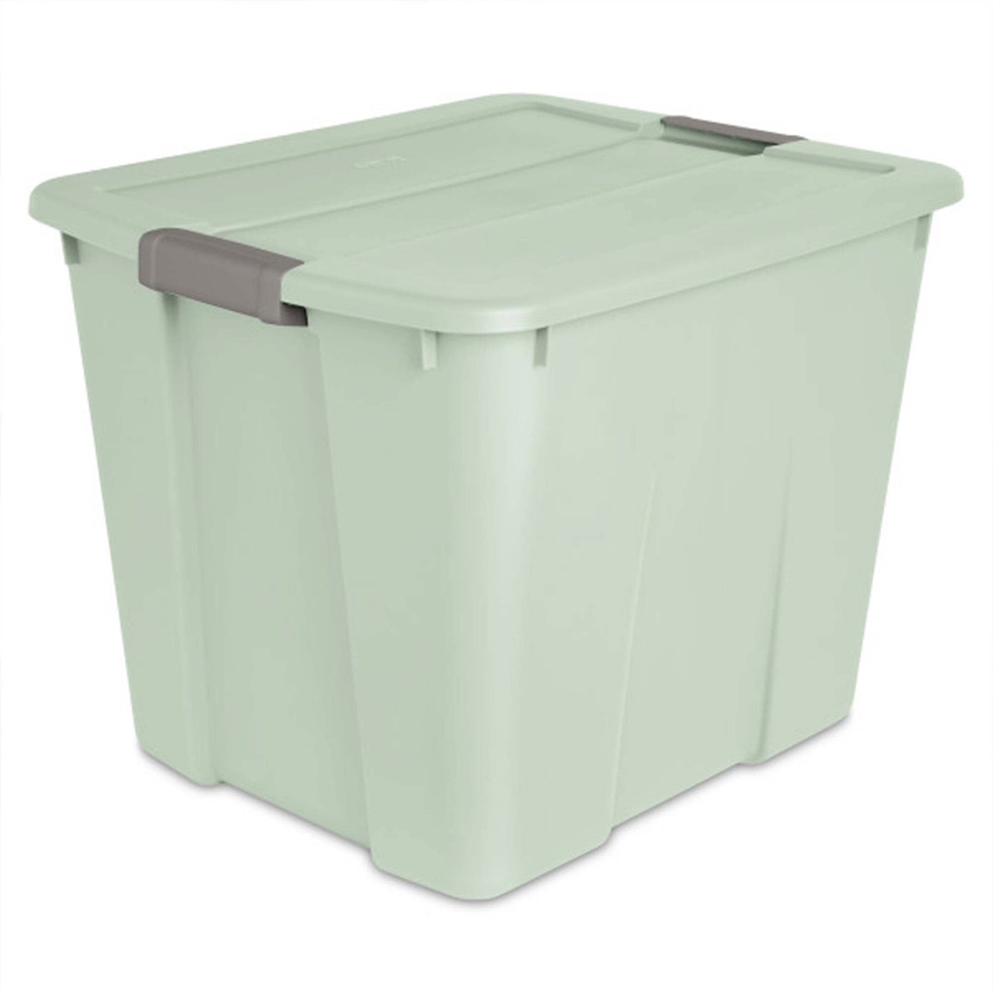 Sterilite 20 Gal Latch Tote Home Storage Organizer Bin w/ Handles, Mint, 6-Pack