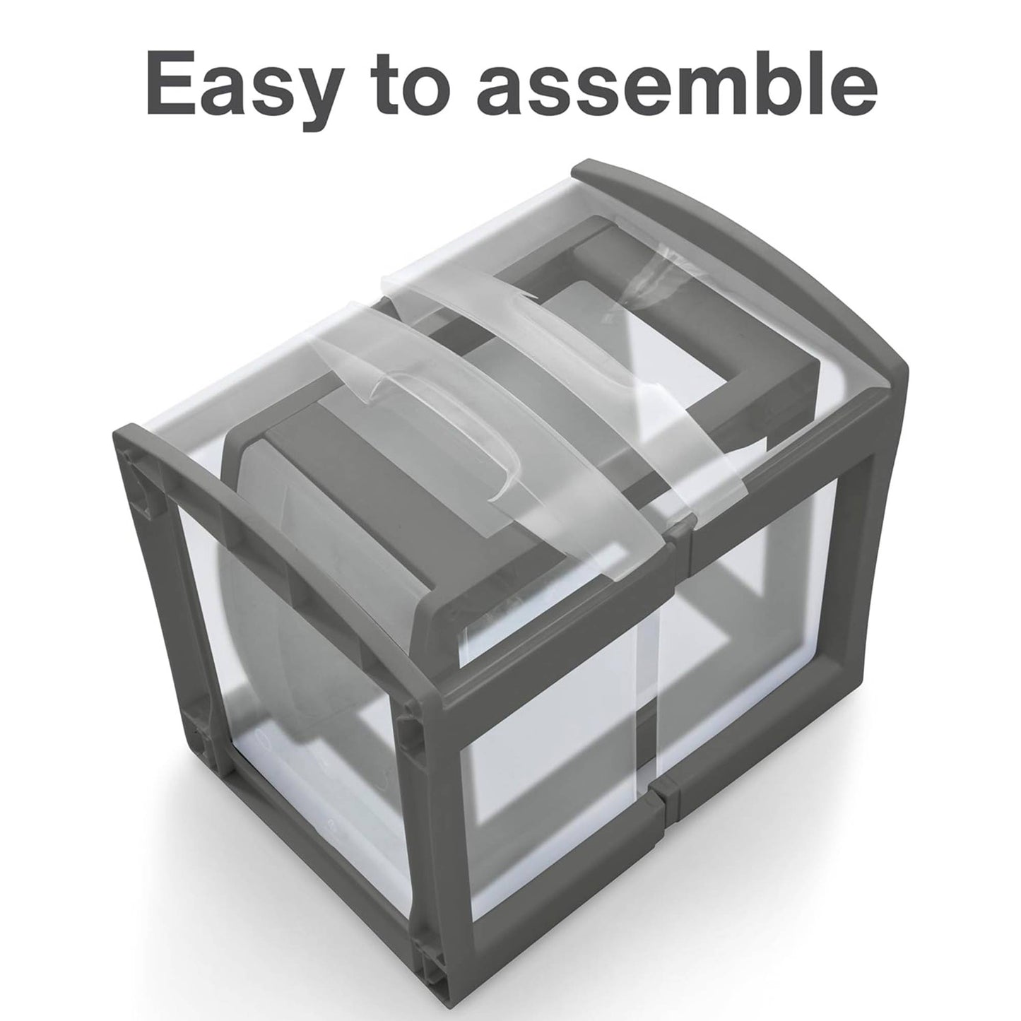 Sterilite 3 Drawer Home Organizer Storage Cart w/Caster Wheels, Gray (4 Pack)