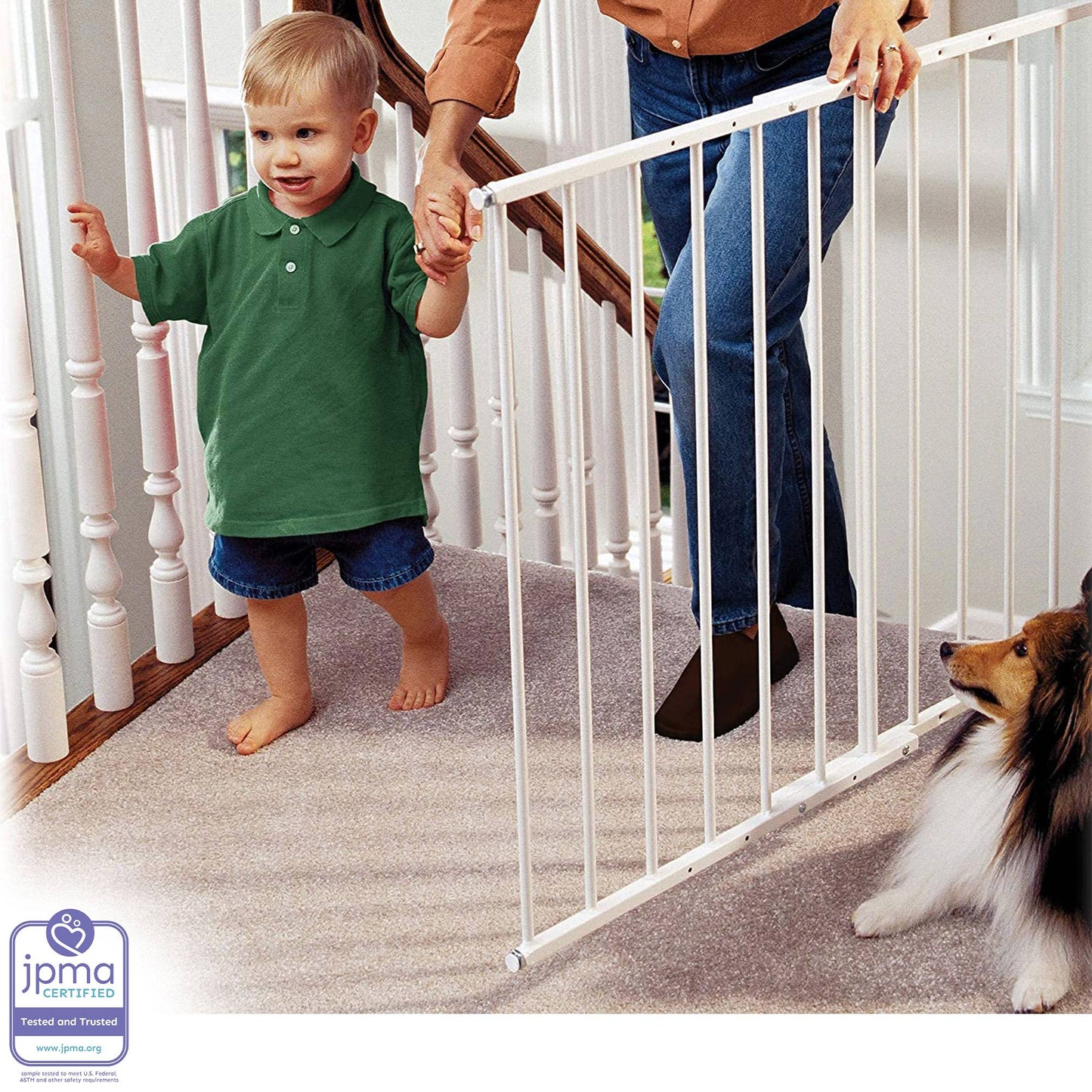 KidCo Safeway Top of Stairs Quick Release Baby Gate for Protection (2 Pack)
