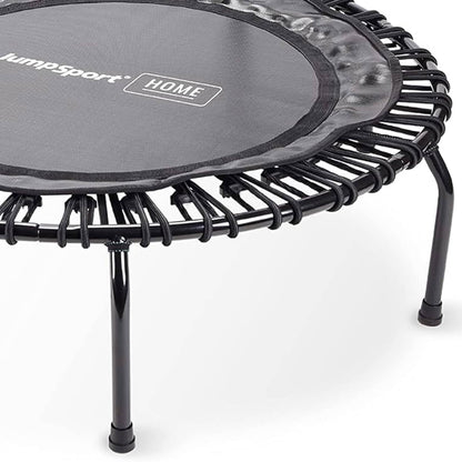 JumpSport Round Home Fitness Indoor Mini Rebounder Trampoline for Adults, Black