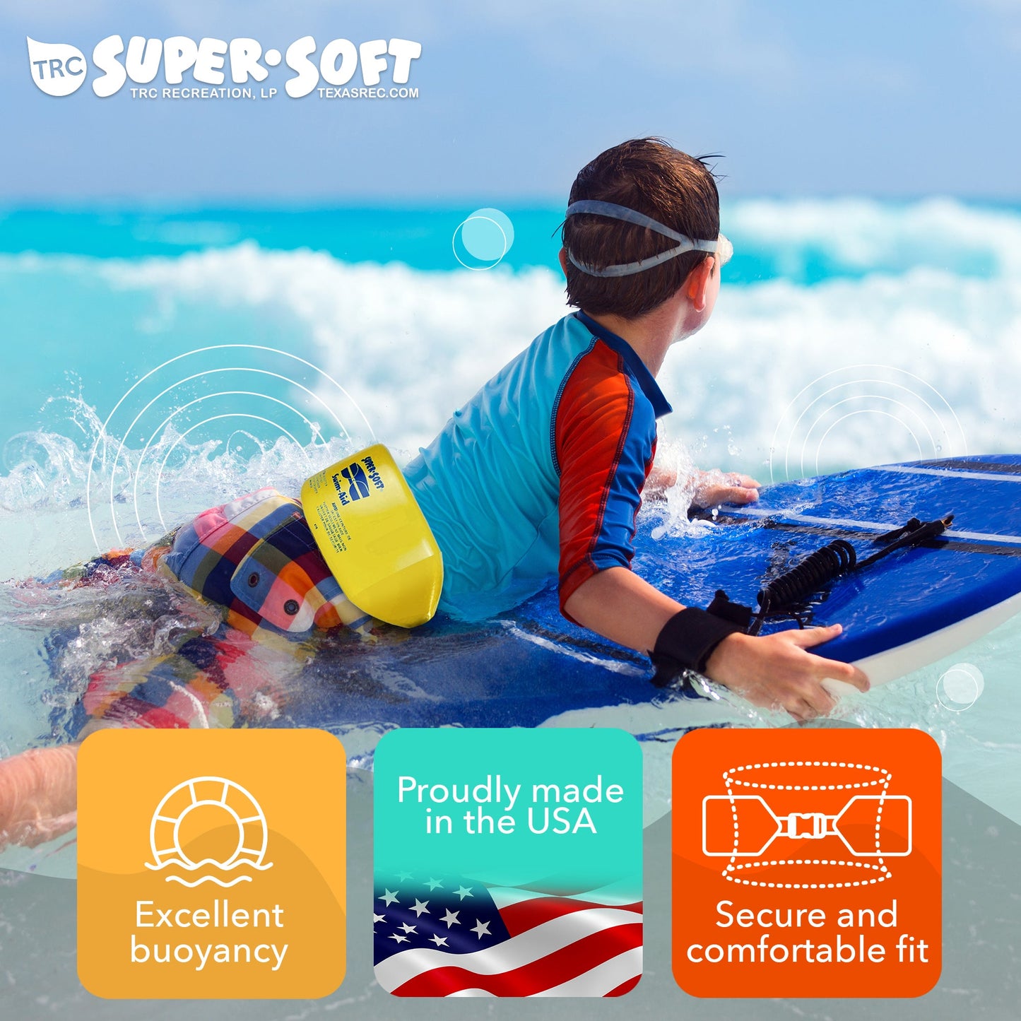 TRC Recreation Super Soft Medium Promotional Water Ski Buoyancy Belt (2 Pack)