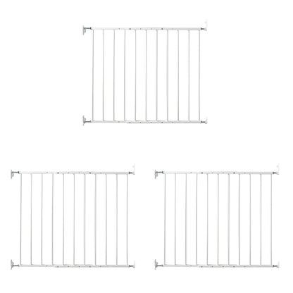KidCo Angle Mount Safeway Stair Top Quick Release Baby Gate, White (3 Pack)