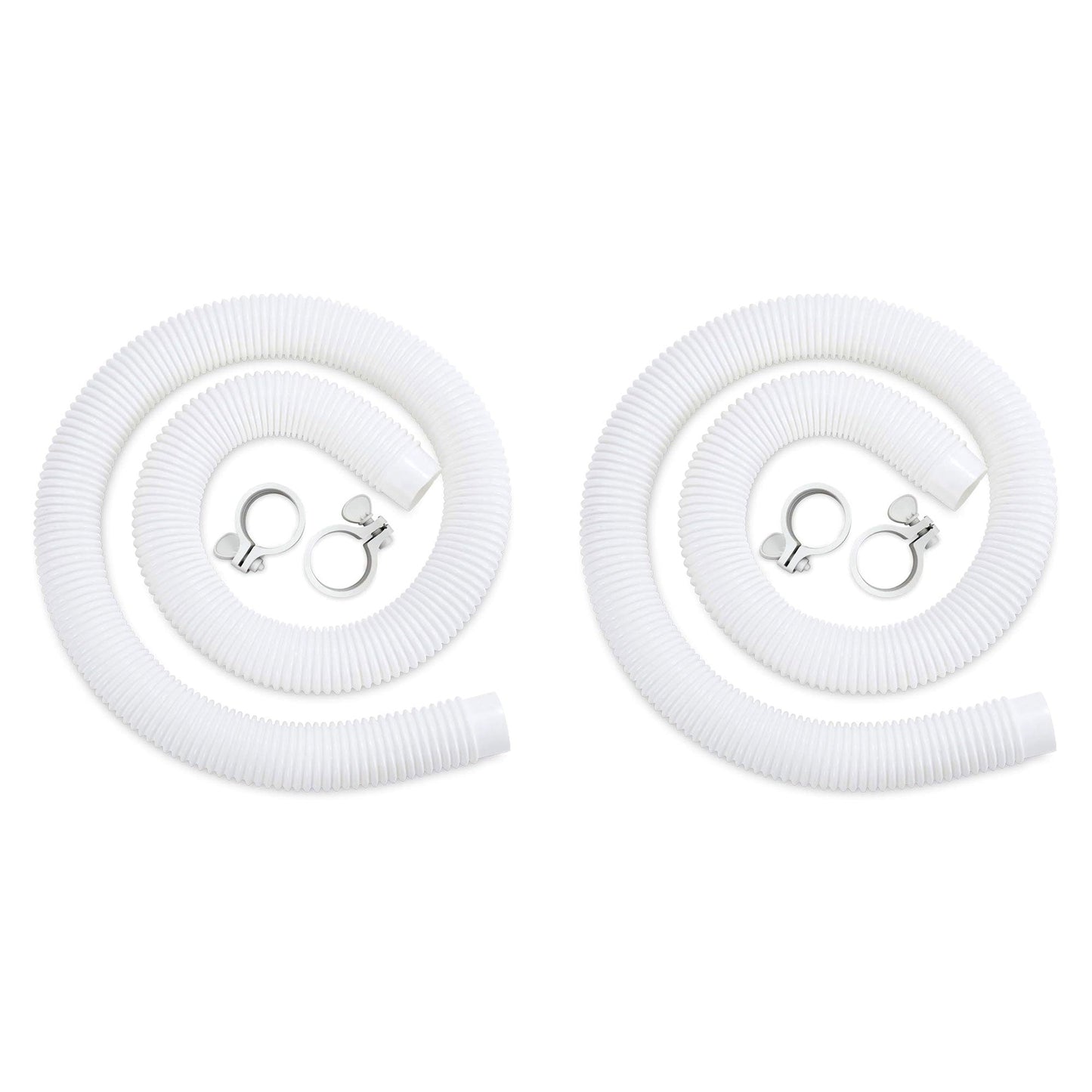 Funsicle 59"x1.5" Universal Replacement Hose Kit for Above Ground Pools (2 Pack)