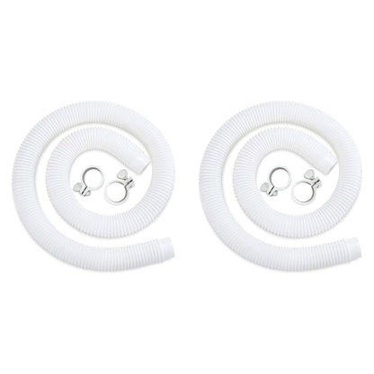 Funsicle 59"x1.5" Universal Replacement Hose Kit for Above Ground Pools (2 Pack)