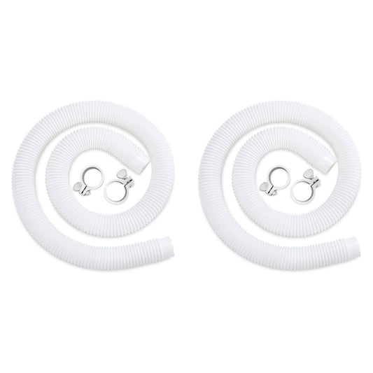 Funsicle 59"x1.5" Universal Replacement Hose Kit for Above Ground Pools (2 Pack)