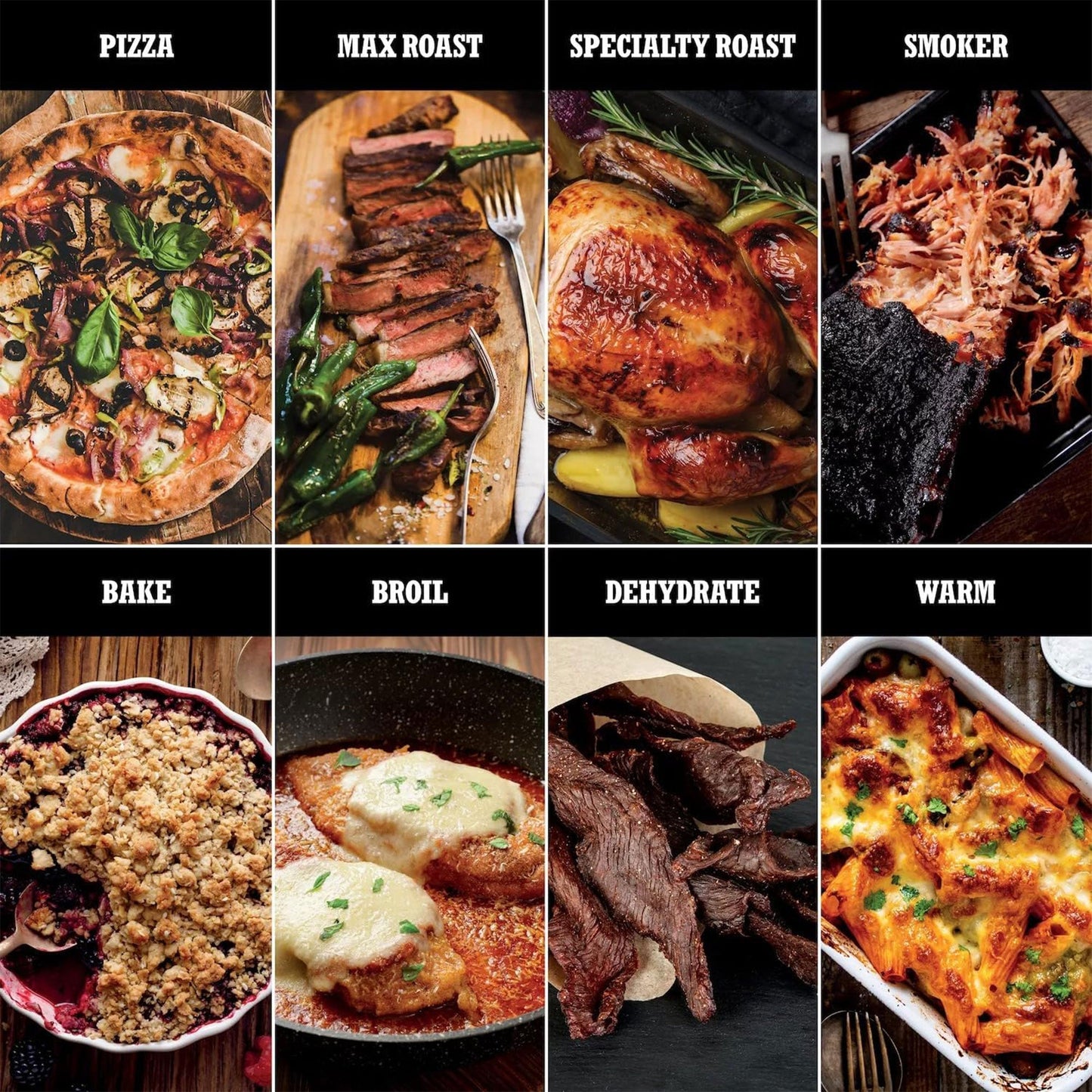 Ninja 8-in-1 Electric Programmable Metal Woodfire Pizza Oven w/ Timer, Grey (Certified Refurbished)