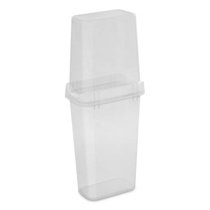 Sterilite 8 Pack Vertical Wrap Storage Box, Holds 25 Rolls, 40" Tall, Clear