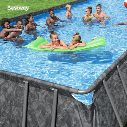 Bestway APX 365 31'4" x 16' x 52" Rectangular Above Ground Swimming Pool Set
