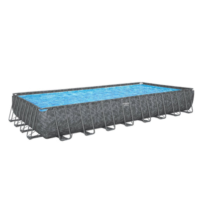 Bestway APX 365 31'4" x 16' x 52" Rectangular Above Ground Swimming Pool Set