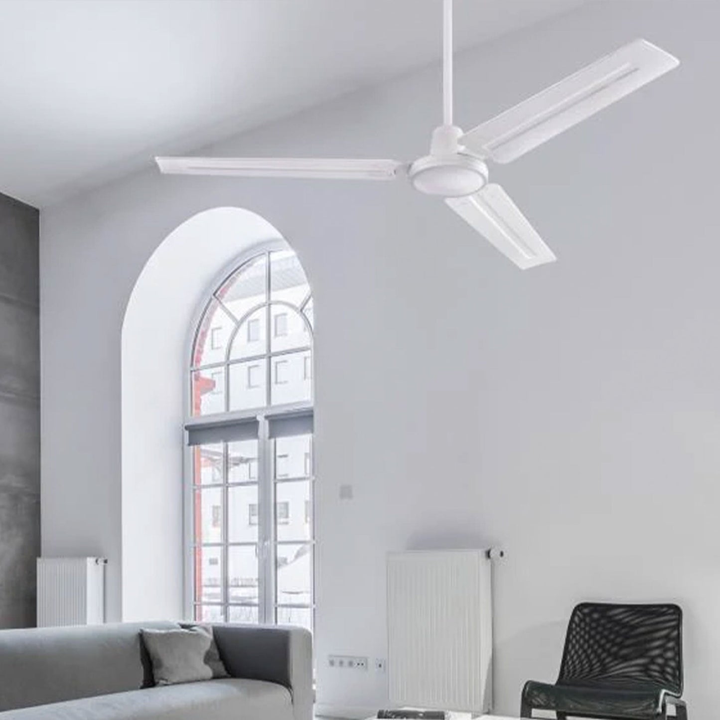 Westinghouse Jax 56" Industrial Ceiling Fan for Rooms Up to 400 Sq. ft., White