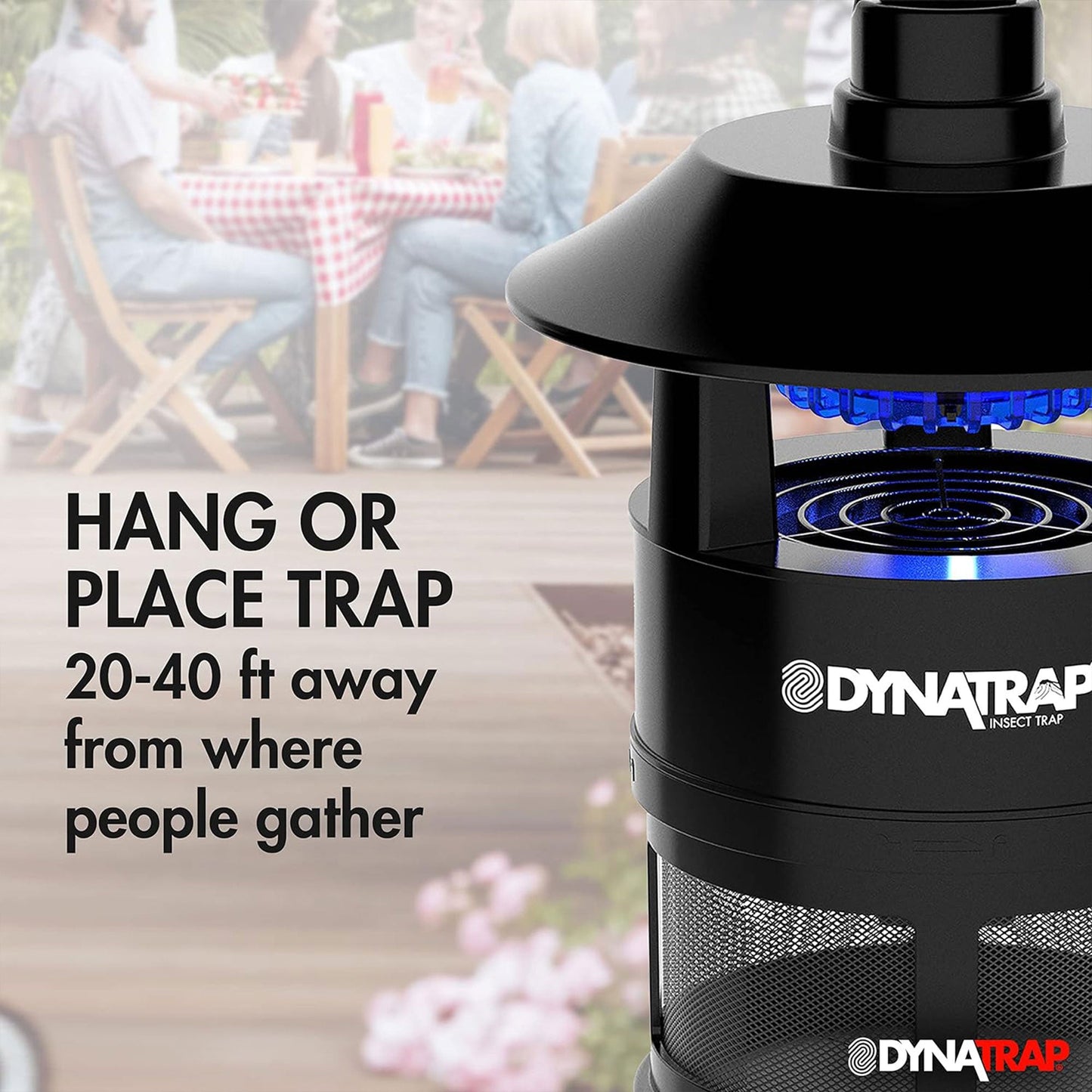 Dynatrap Titanium Patio Camping Mosquito Shield Lantern Trap, 1/4 Acre Coverage
