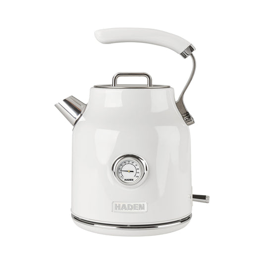 Haden Dorset 1.7 Liter Electric Water Kettle w/ 360-Degree Base, Ivory & Chrome