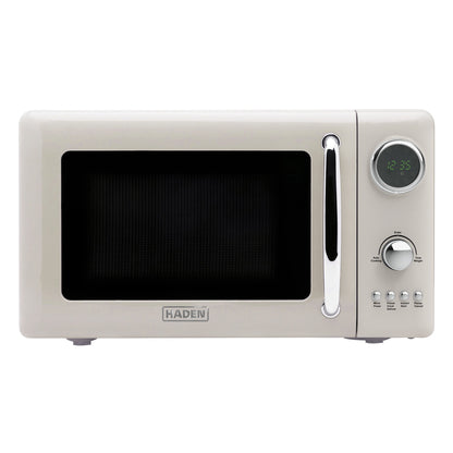 Haden 700 Watt 0.7 Cubic Foot Microwave Oven with Digital Controls, Putty/Chrome