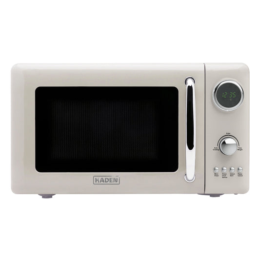 Haden 700 Watt 0.7 Cubic Foot Microwave Oven with Digital Controls, Putty/Chrome