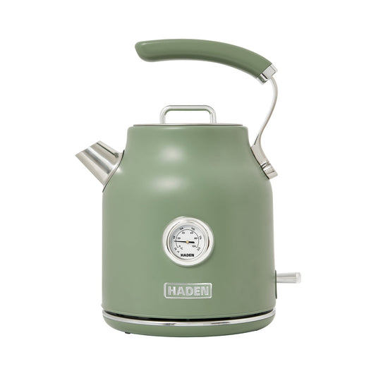 Haden Dorset 1.7 Liter Electric Water Kettle with 360-Degree Base, Cedar Green