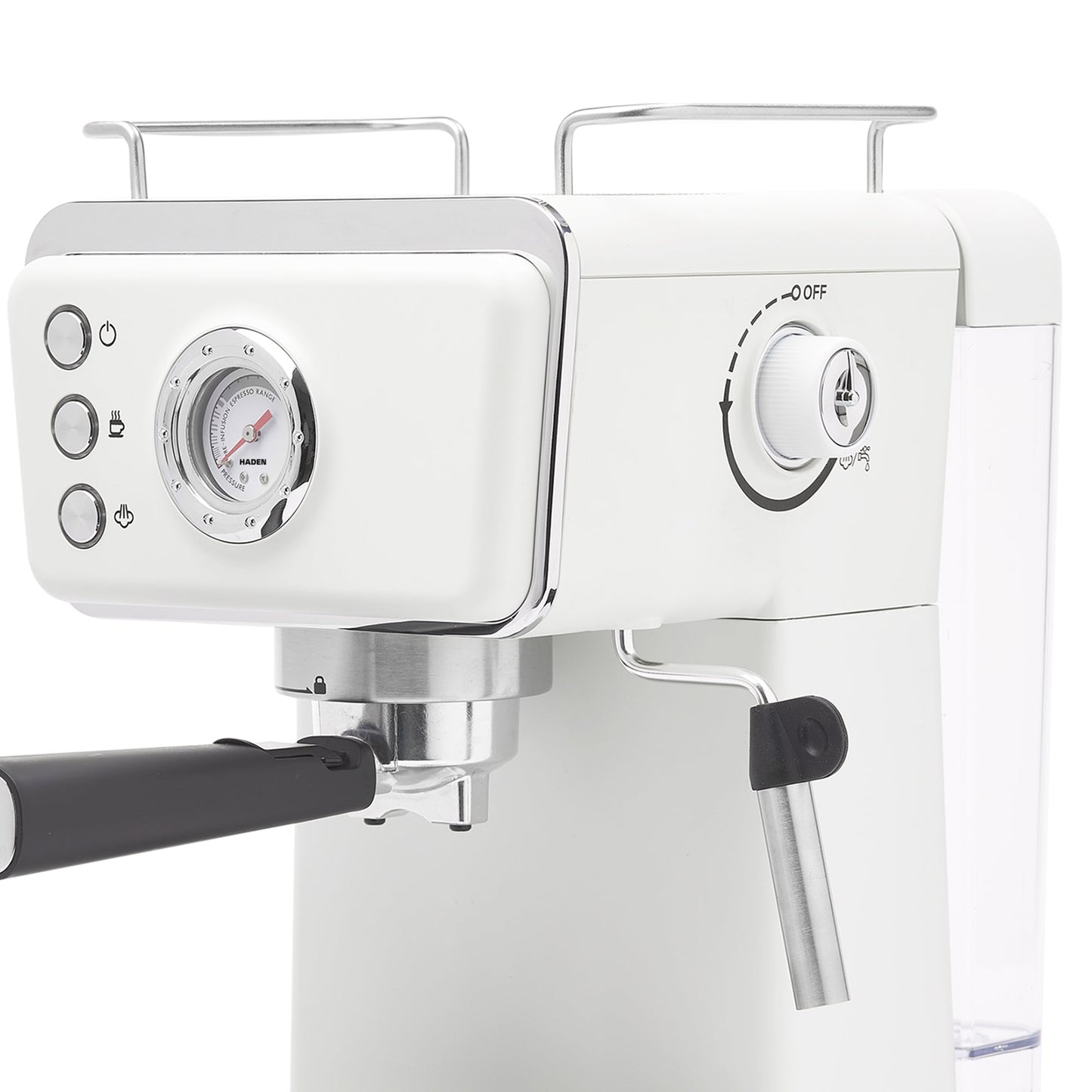 Haden Barista Brew Espresso Coffee Machine 20-Bar Espresso Maker, Ivory & Copper