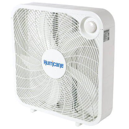 Hurricane 20" Classic Series Floor Box Fan with 3 Speed Settings, 2 Pack, White