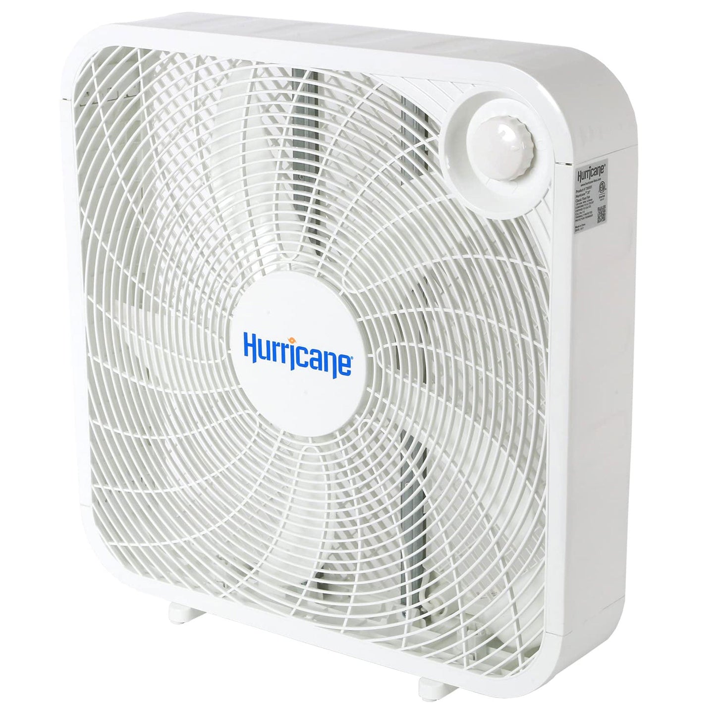 Hurricane 20" Classic Series Floor Box Fan with 3 Speed Settings, 5 Pack, White