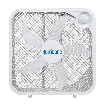 Hurricane 20" Classic Series Floor Box Fan with 3 Speed Settings, 5 Pack, White