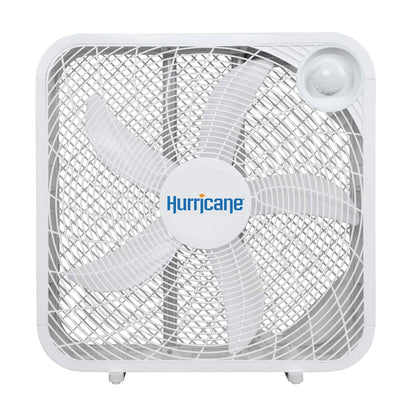 Hurricane 20" Classic Series Floor Box Fan with 3 Speed Settings, 10 Pack, White