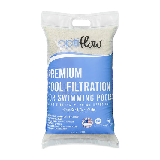 OptiFlow 50 Lb Premium Pool Filtration Angular Sand with Pure Silica Formula