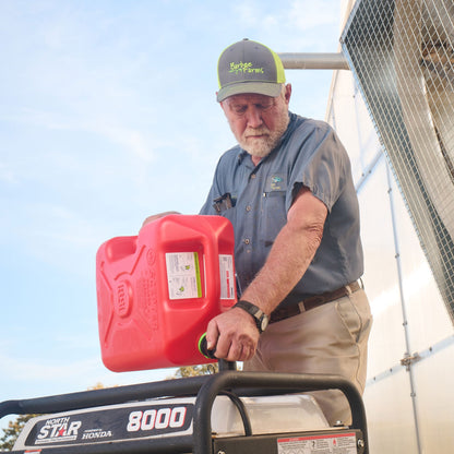 Scepter SmartControl Dual Handle Diesel Gas Container Jug, 5 Gal, 4 Pack, Red