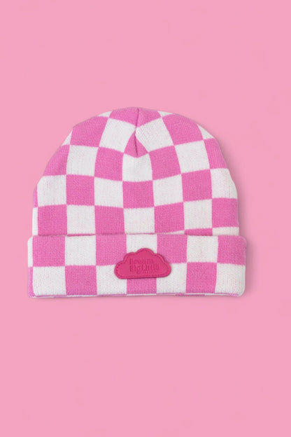 BUBBLEGUM CHECKERS DREAM BEANIE