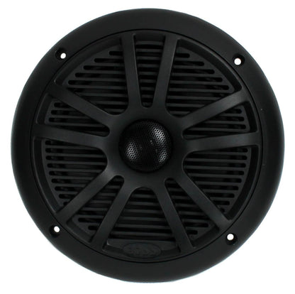 BOSS Audio MR6B 6.5" 180W Dual Cone Marine Full Range Speakers, Black, 1 Pair
