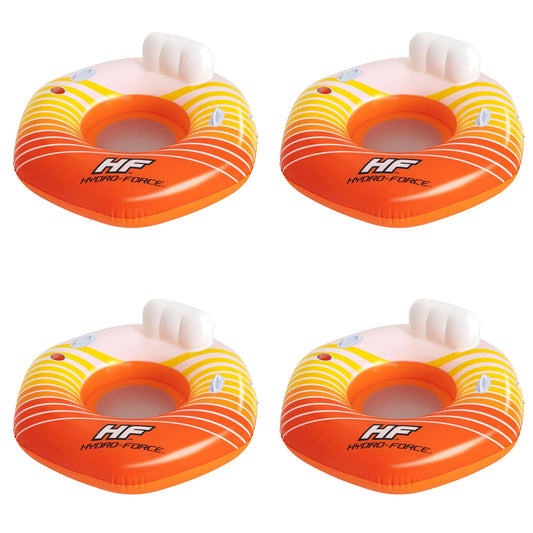 Bestway Hydro-Force Sunkissed Inflatable Tube for Pool, River, Beach, 4 Pack