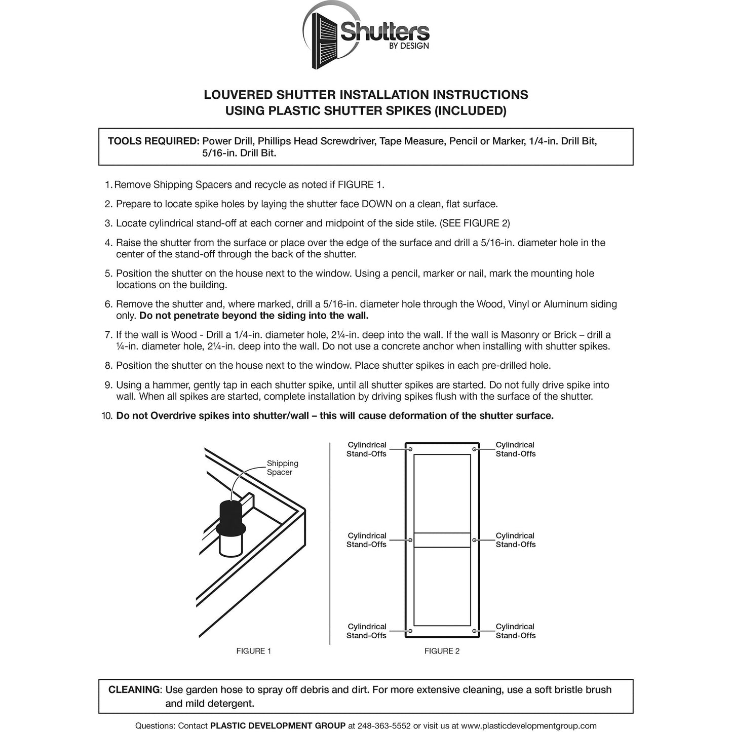 Plastic Development Group 14x67" Exterior Vinyl Louvered Shutters, 4 Pack, Black