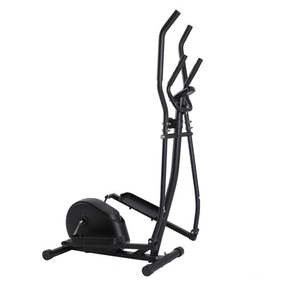 HolaHatha Magnetic Elliptical Machine for Home, Full Body Cardio Trainer, Black