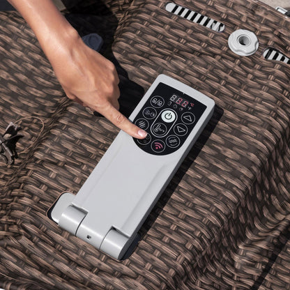 Bestway SaluSpa Bali Smart AirJet Inflatable Hot Tub w/ EnergySense Cover, Brown