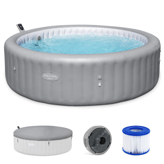 Bestway SaluSpa Hawaii Smart AirJet Inflatable Hot Tub with EnergySense Cover