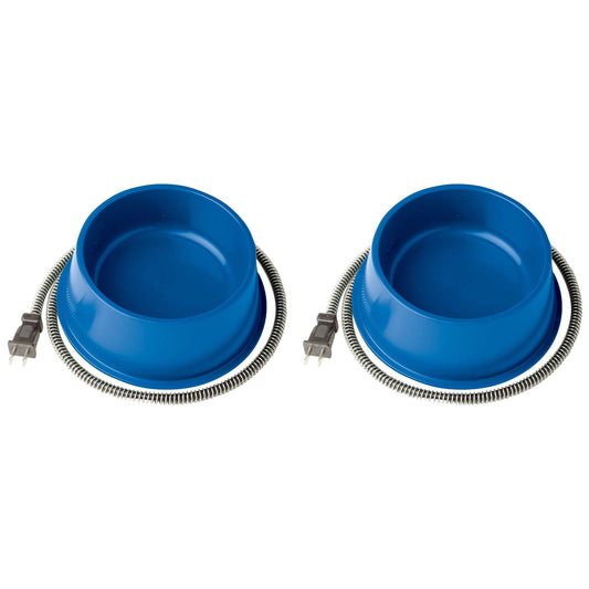 Farm Innovators Heated Pet Bowl with Anti Chew Cord for All Breed Sizes, 2 Pack
