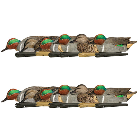 Avian X Topflight Green-Winged Teal Duck, Floating Decoys, Set of 12, Multicolor