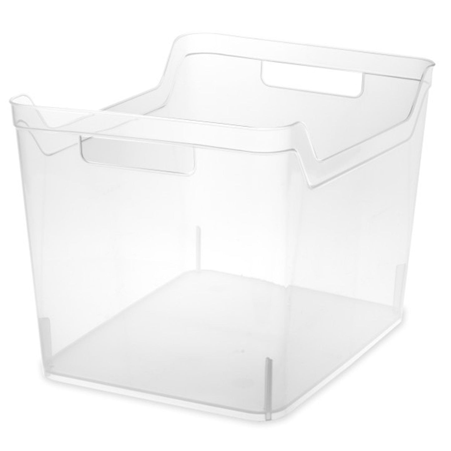 Sterilite Wide Shelf Home Office Storage Organizing Plastic Bin, 24 Pack, Clear