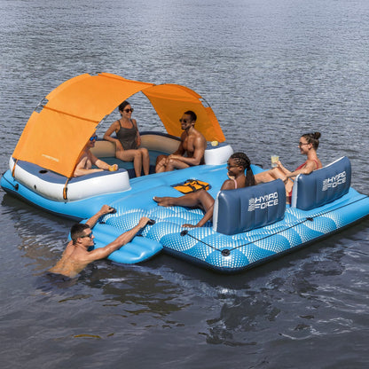 Bestway CoolerZ Tropical Breeze 6 Person Inflatable Party Island Water Float
