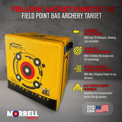 Morrell Targets 2-Side Jacket Kinetic 1.0 Field Point Archery Bag Target, 3 Pack